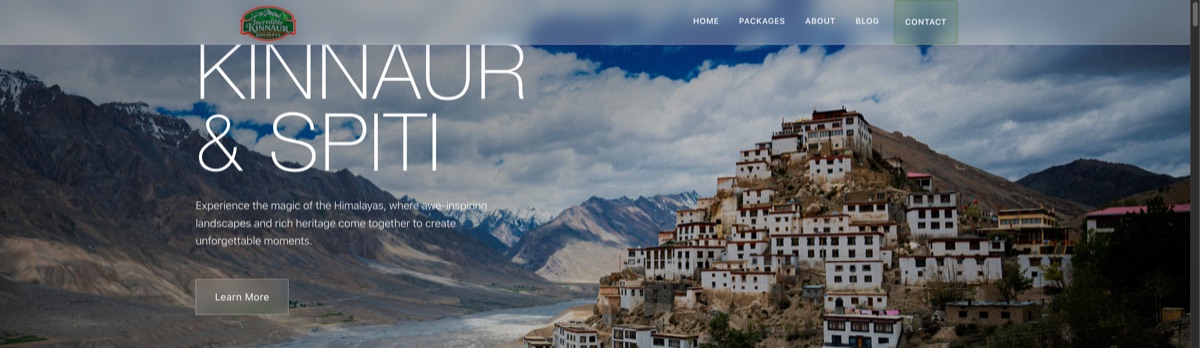 Incredible Kinnaur Holidays website
