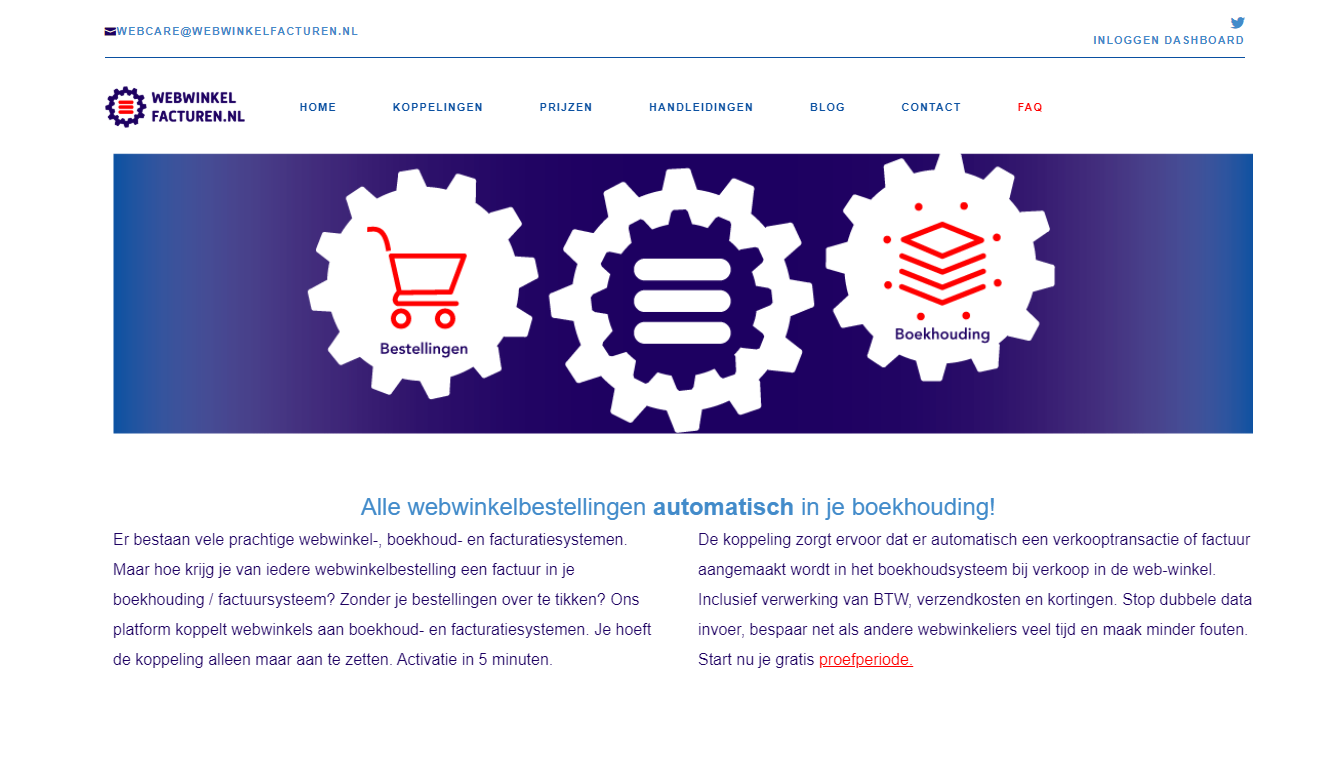 Webwinkelfacturen screenshot